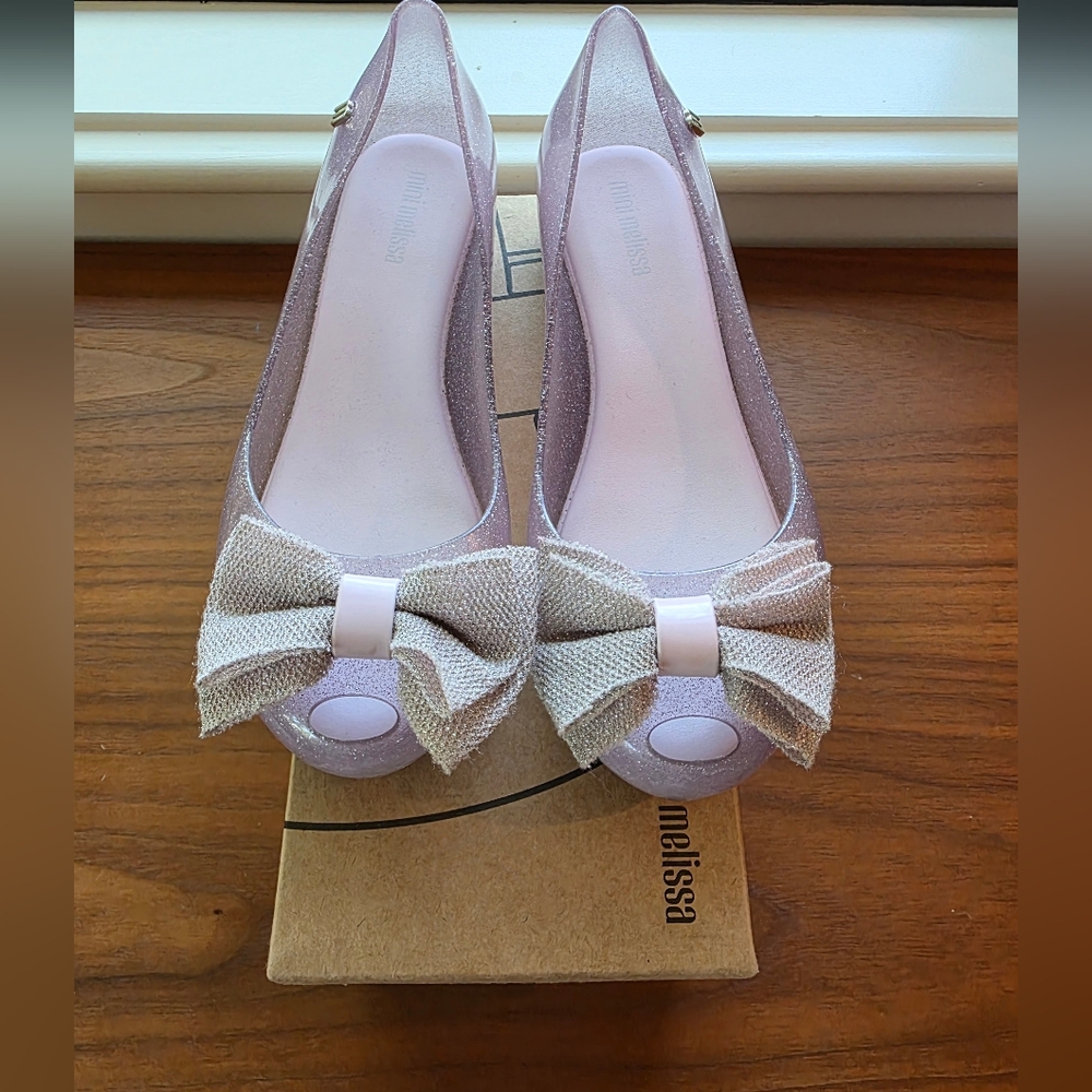 Melissa Pink Bow Flats